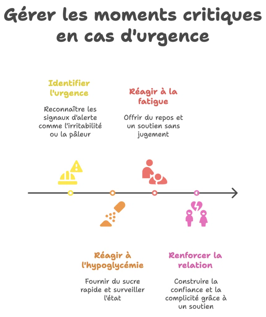 Infographie en pyramide expliquant les facteurs génétiques et les moyens de prévention du diabète de type 2 : prédisposition, dépistage, choix de vie et prévention à long terme